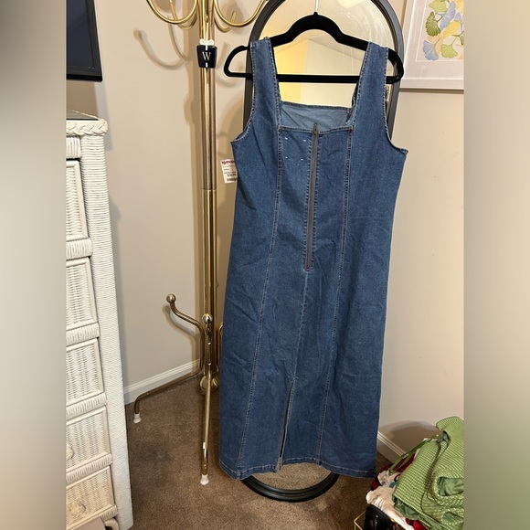 Denim Midi Dress - Picture 2 of 4